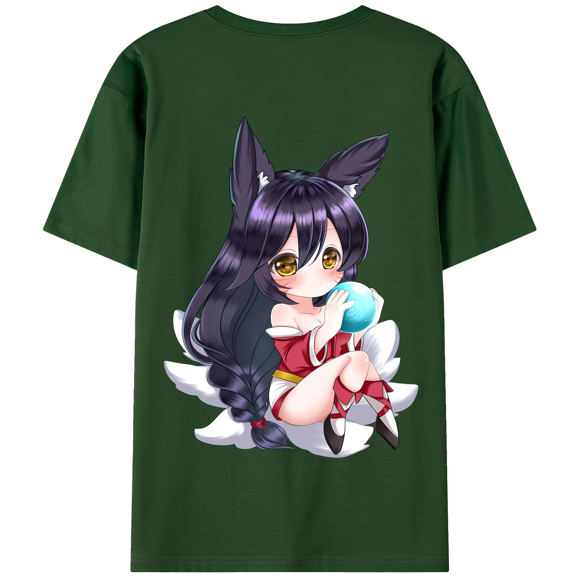 （画像用） リーグ・オブ・レジェンド League of Legends LOL 綿100％半袖Tシャツ（背面プリント）